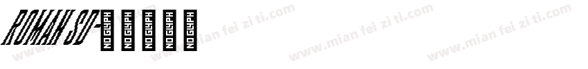 roman sd字体转换